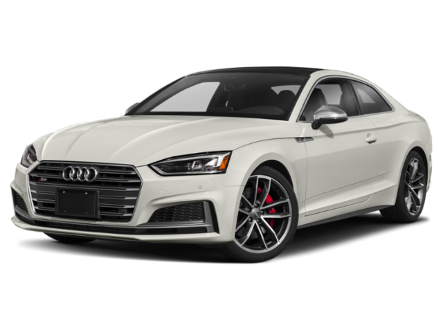 2018 Audi S5 3.0T Prestige quattro in Ibis White — front three-quarter view