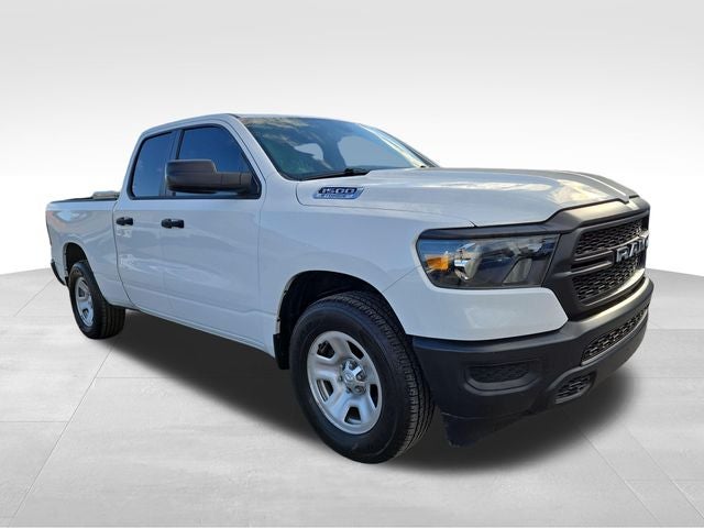 2024 RAM 1500 Tradesman in Bright White Clearcoat — front three-quarter view