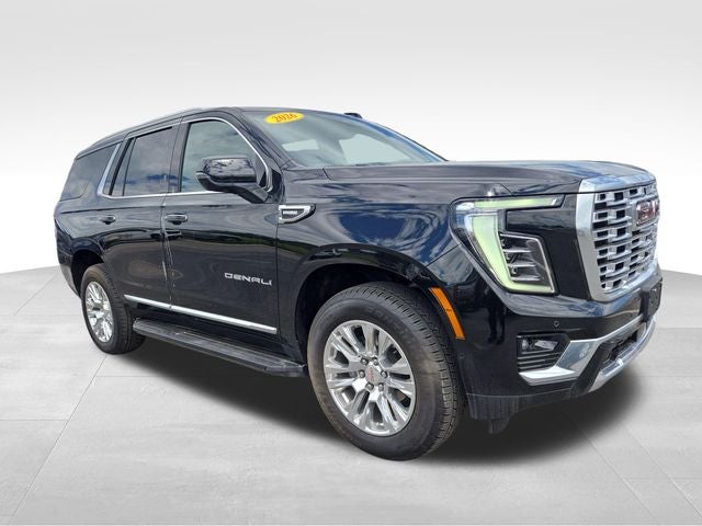 2026 GMC Yukon Denali in Onyx Black — front three-quarter view