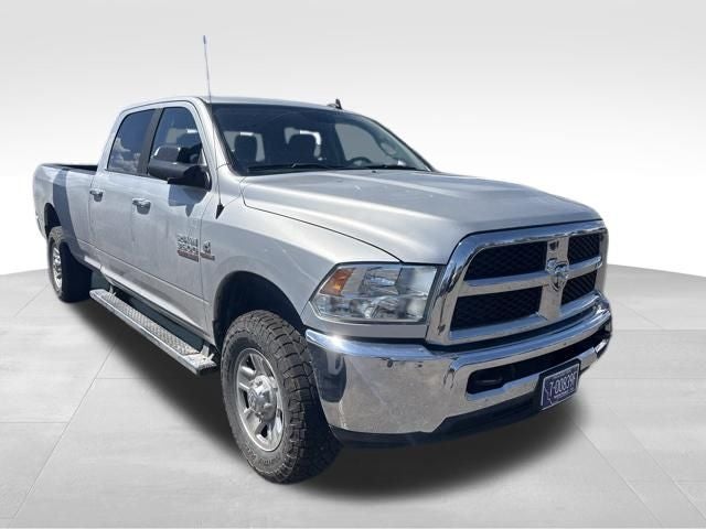 2018 RAM 3500 SLT in Bright Silver Metallic Clearcoat — front three-quarter view