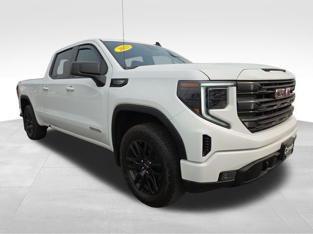 2023 GMC Sierra 1500 Elevation in Summit White — front three-quarter view