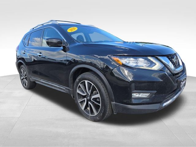 2020 Nissan Rogue SL in Magnetic Black Pearl — front three-quarter view