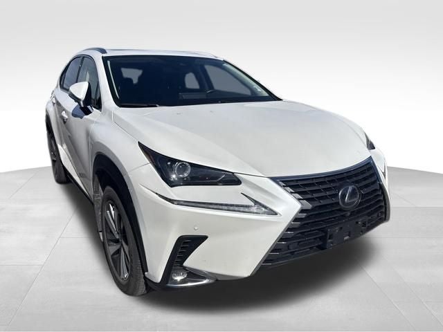 2020 Lexus NX 300h in Ultra White — front three-quarter view
