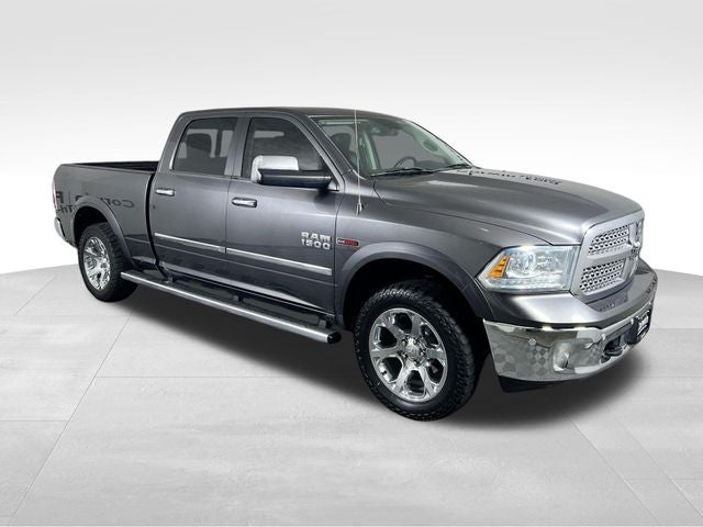 2016 RAM 1500 Laramie in Granite Crystal Metallic Clearcoat — front three-quarter view
