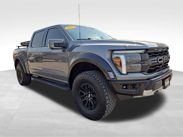 2025 Ford F-150 Raptor in Gray Metallic — front three-quarter view