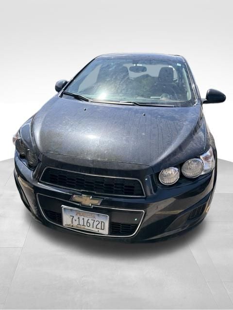 2014 Chevrolet Sonic LT in Black Granite Metallic — front three-quarter view