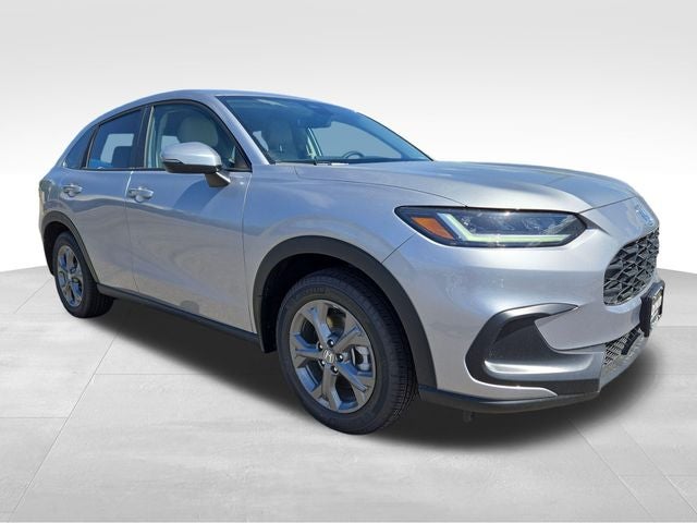2027 Honda HR-V LX in Silver — front three-quarter view