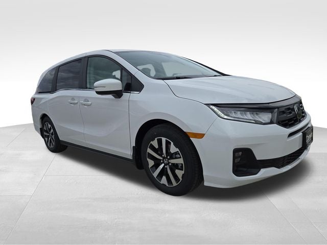 2026 Honda Odyssey EX-L in Platinum White Pearl — front three-quarter view