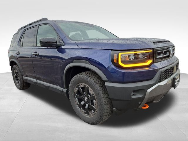 2026 Honda Passport TrailSport Elite in Obsidian Blue Pearl — front three-quarter view