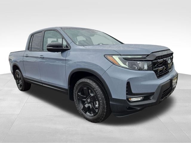 2026 Honda Ridgeline Black Edition in Gray — front three-quarter view