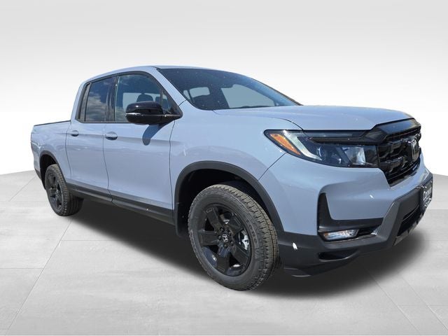 2026 Honda Ridgeline Black Edition in Sonic Gray Pearl — front three-quarter view
