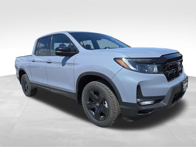 2026 Honda Ridgeline Black Edition in Sonic Gray Pearl — front three-quarter view