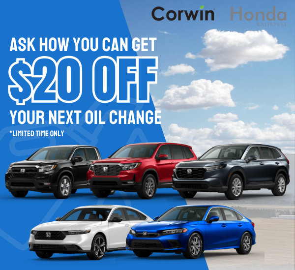 Corwin Honda Specials Oil Change Discount